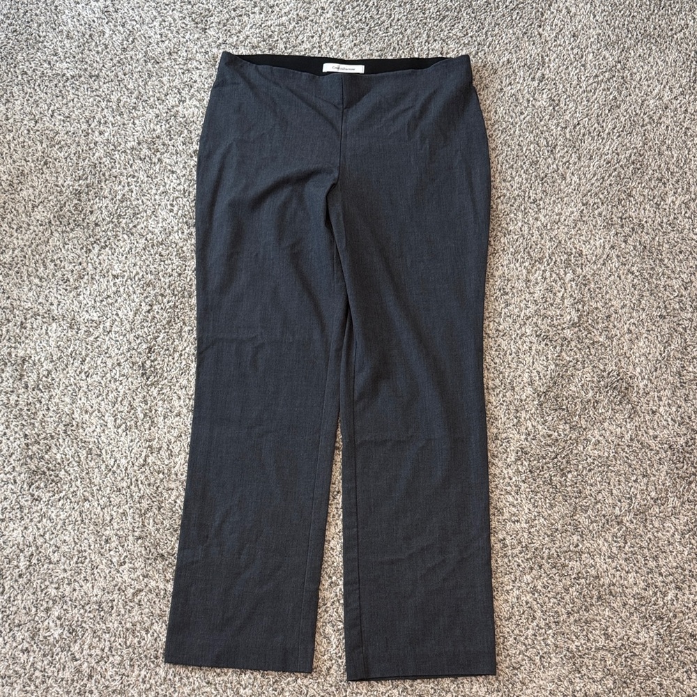 croft & barrow Charcoal Straight-Leg Dress Pants